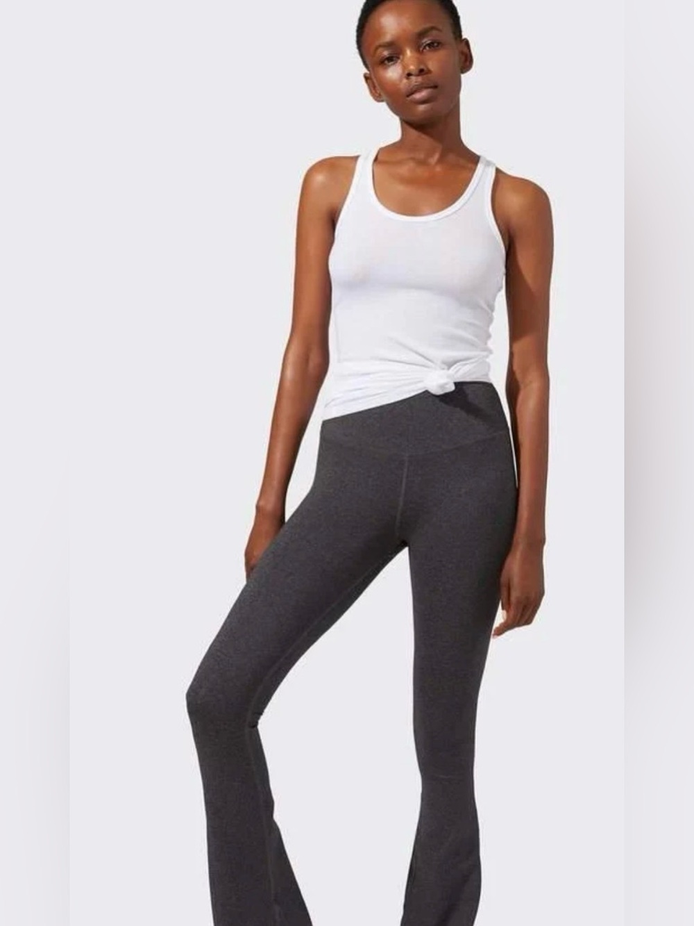SPLITS59 Raquel Flare 32” Pants size Medium Heather Grey